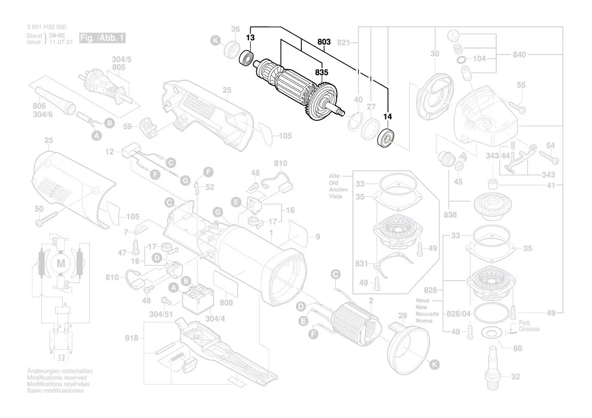 Induit BOSCH réf. 1 604 010 660